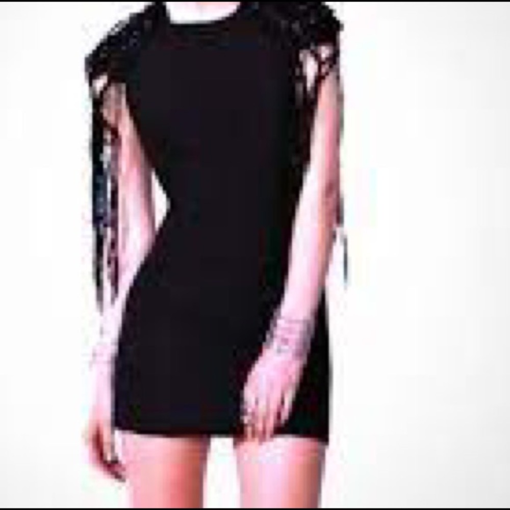 Cameo ~ Dolls Kill Bandit Dress Leather/Linen NWT